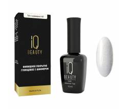 IQ Beauty: Финишное покрытие для гель-лака с шиммером без липкого слоя глянцевое #107/золотой (Shimmer top/Gold), 10 мл