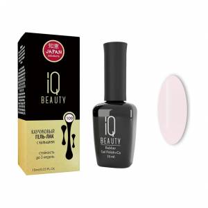 IQ Beauty: Гель-лак для ногтей каучуковый #109 Happy toad (Rubber gel polish), 10 мл
