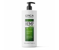 Epica Hemp therapy Organic: Кондиционер для роста волос с маслом семян конопли, витаминами PP, AH и BH кислотами, 1000 мл