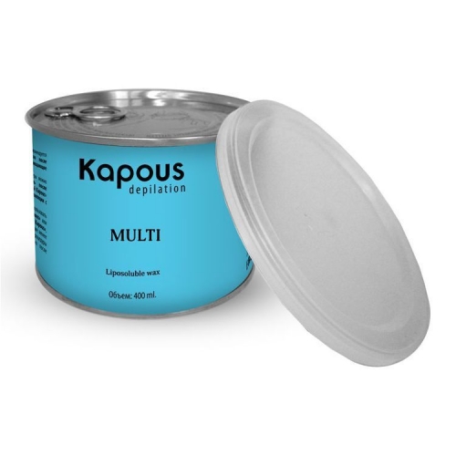 Kapous Depilations: Жирорастворимый воск с ароматом Ванили в банке, 800 мл