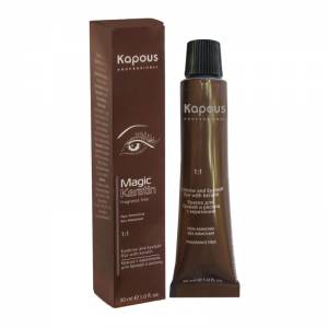 Kapous Magic Keratin: Краска для бровей и ресниц с кератином, 0.01 Графит, 30 мл