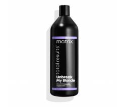 Matrix Total Results Unbreak My Blond: Кондиционер укрепляющий для осветленных волос с лимонной кислотой, 1000 мл