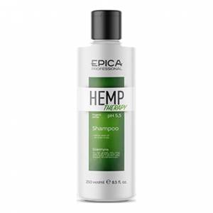 Epica  Hemp therapy Organic: Шампунь для роста волос с маслом семян конопли, AH и BH кислотами, 250 мл