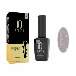 IQ Beauty: Гель-лак для ногтей каучуковый #129 Patale (Rubber gel polish), 10 мл