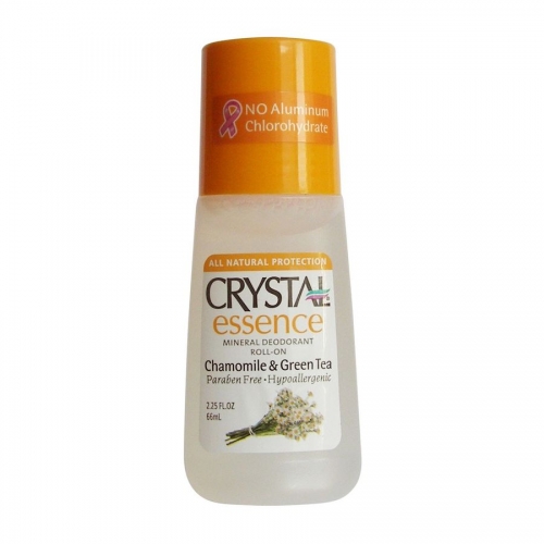 Crystal: Ролик – Ромашка и Зеленый чай (Crystal Essence Mineral Deodorant Roll-On Chamomile And Green Tea), 66 мл