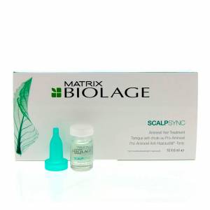 Matrix Biolage Scalpsync: Набор против выпадения волос с молекулой Про-Аминексил (Pro-Aminexil Anti-Hair Loss Tonic) 10 ампул по 6 мл, 1 шт
