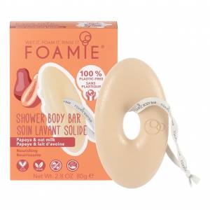 Foamie: Очищающее средство для тела без мыла с папайей и овсяным молочком (Oat to Be Smooth), 80 гр