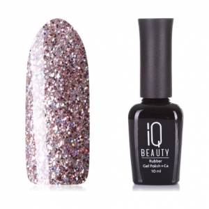 IQ Beauty: Гель-лак для ногтей каучуковый #087 Pink champagne (Rubber gel polish), 10 мл