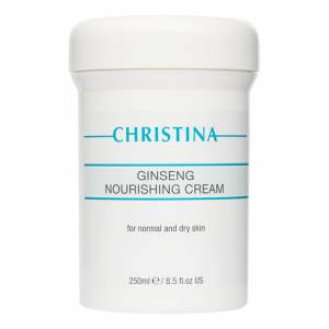 Christina: Питательный крем с экстрактом женьшеня для нормальной и сухой кожи (Ginseng Nourishing Cream), 250 мл