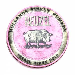 Reuzel: Помада для укладки волос, розовая банка (Pomade Grese Heavy Hold), 113 гр