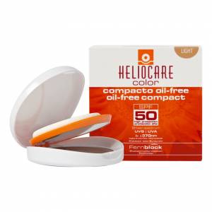 Heliocare: Крем-пудра компактная с spf 50 для жирной и комбинированной кожи (натуральный) (Color oil-free compact spf 50 sunscreen Light), 10 гр