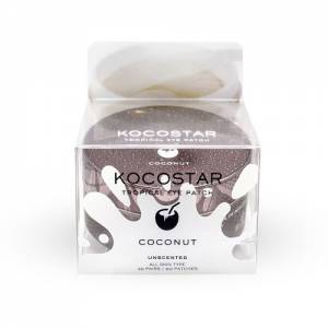 Kocostar: Гидрогелевые патчи для глаз Тропические фрукты Кокос (Tropical Eye Patch Coconut Single), 60 шт
