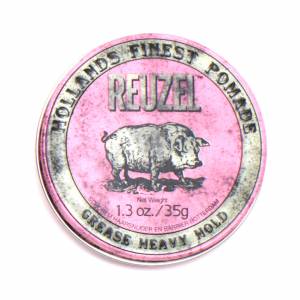 Reuzel: Помада для укладки волос, розовая банка (Pomade Grese Heavy Hold)