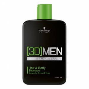 Schwarzkopf 3D Men: Шампунь для волос и тела (Hair and Body Shampoo), 250 мл