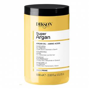 Dikson DiksoPrime: Маска питательная для сухих волос с маслом арганы, макадамии (Super Argan Nourishing Mask), 1000 мл