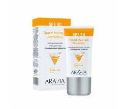 Aravia Professional: Солнцезащитный крем для лица с тонирующим эффектом (Tinted Moisture Protection SPF 50), 50 мл