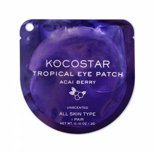 Kocostar: Гидрогелевые патчи для глаз Тропические фрукты Ягоды Асаи (Tropical Eye Patch Acai Berry Single), 2 шт