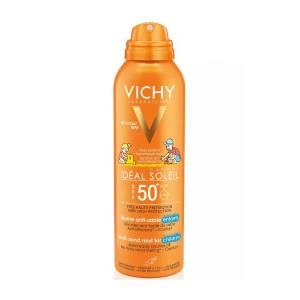 Vichy Capital Ideal Soleil: Детский спрей-вуаль анти-песок SPF50+ для лица и тела, 200 мл