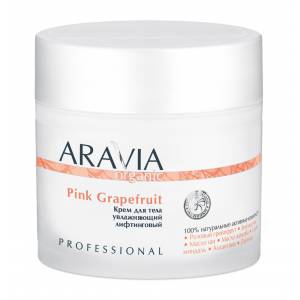 Aravia Organic: Крем для тела увлажняющий лифтинговый (Pink Grapefruit), 300 мл