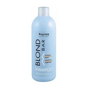Kapous Blond Bar: Шампунь с антижелтым эффектом, 500 мл