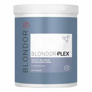 Wella Blondor Plex: Обесцвечивающая пудра без образования пыли (Multi Blonde dust free pouder lightened), 800 гр