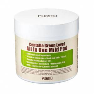 Purito: Пилинг пэды с BHA и центеллой (Centella Green Level All In One Mild Pad), 70 шт