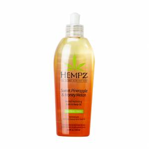 Hempz: Масло увлажняющее для ванны и тела Ананас & Медовая Дыня (Sweet Pineapple & Honey Melon Herbal Hydrating Bath & Body Oil), 200 мл