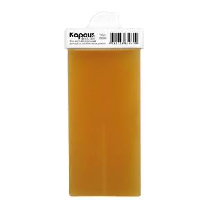 Kapous Depilations: Жирорастворимый воск Желтый Натуральный в картридже с мини роликом, 100 мл