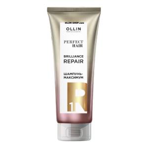 Ollin Professional Perfect Hair: Шампунь-максимум. Подготовительный этап (Brilliance Repair step 1), 250 мл