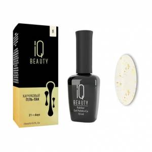 IQ Beauty: Гель-лак для ногтей каучуковый #125 Tuscany marble (Rubber gel polish), 10 мл