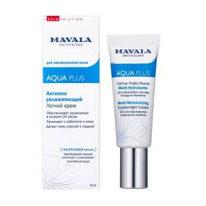 Mavala Aqua Plus: Активно Увлажняющий Легкий Крем (Aqua Plus Multi-Moisturizing Featherlight Cream), 45 мл