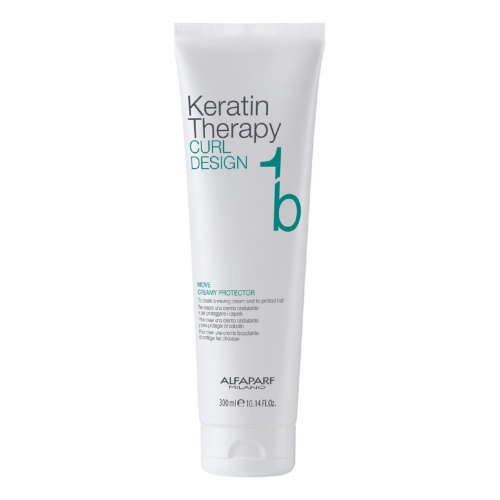 Alfaparf Milano Curl Design: Кератиновый крем для защиты волос (Keratin Therapy Move Creamy Protector)
