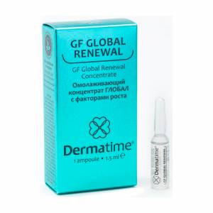 Dermatime: Омолаживающий концентрат Глобал с факторами роста (GF Global Renewal Concentrate), 1,5 мл
