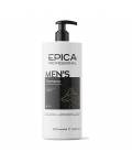 Epica Men's: Мужской шампунь с кондиционирующим эффектом, маслом апельсина, экстрактом бамбука и витамином PP, 1000 мл