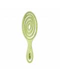 Solomeya: Подвижная био-расческа для волос Зеленая (Detangling Bio Hair Brush Green), 1 шт