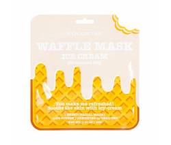 Kocostar: Освежающая и смягчающая вафельная маска для лица «Сливочное мороженое» (Waffle Mask Ice Cream)