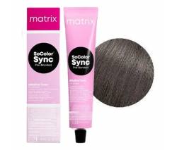 Matrix Color Sync: Краска для волос 7AA средний блондин  глубокий пепельный (7.11), 90 мл