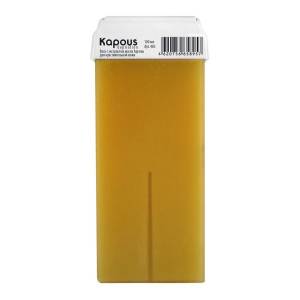 Kapous Depilations: Жирорастворимый воск с экстрактом масла Арганы в картридже с широким роликом, 100 мл