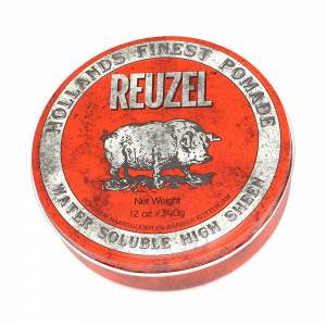 Reuzel: Помада для укладки волос, красная банка (Pomade Water Soluble High Sheen)