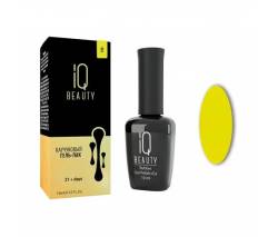 IQ Beauty: Гель-лак для ногтей каучуковый #130 Crime lim (Rubber gel polish), 10 мл