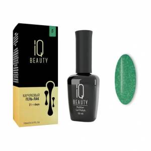IQ Beauty: Гель-лак для ногтей каучуковый #124 Aventurine (Rubber gel polish), 10 мл