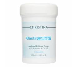 Christina Elastin Collagen: Увлажняющий азуленовый крем с коллагеном и эластином для нормальной кожи (Azulene Moisture Cream with Vit.A, E&HA), 250 мл