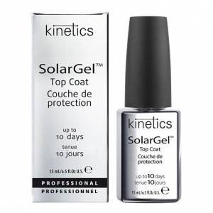 Kinetics: верхнее покрытие SolarGel Top Coat с гелевым эффектом и супер глянцем, 15 мл