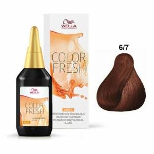 Wella Color Fresh: Оттеночная краска Велла Колор Фреш (6/7 шоколадно-коричневый), 75 гр