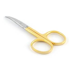 Metzger: Ножницы для ногтей изогнутые позолоченные (NS-1/3-HG(CVD))