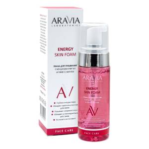Aravia Laboratories: Пенка для умывания с муцином улитки и гинкго билоба (Energy Skin Foam), 150 мл