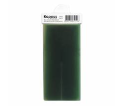 Kapous Depilations: Жирорастворимый воск Зеленый с Хлорофиллом в картридже с мини роликом, 100 мл