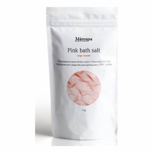 Marespa: Розовая Гималайская соль крупные кристаллы (Pink bath salt large crystals), 1000 гр