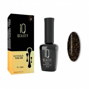IQ Beauty: Гель-лак для ногтей каучуковый #142 Rabbit houl (Rubber gel polish), 10 мл