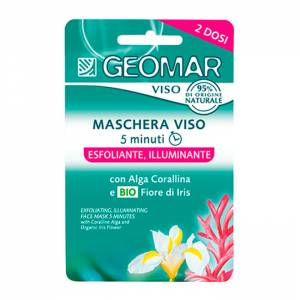 Geomar: Маска для лица отшелушивающая с натуральным цветком ириса (Viso Esfoliante Illuminante), 15 мл